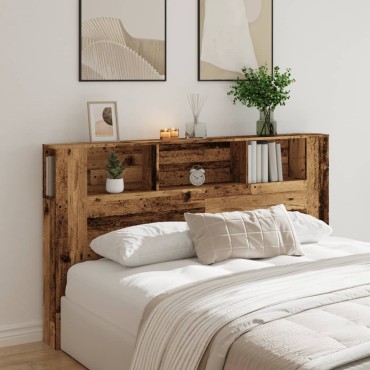 vidaXL Κεφαλάρι Με Αποθηκευτικό Χώρο 180x18,5x102,5cm Επεξ. Ξύλο 1 τεμ.
