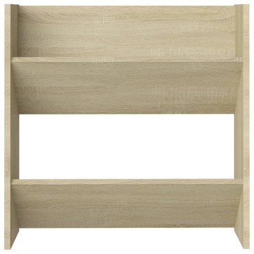 vidaXL Παπουτσοθήκη Τοίχου Sonoma Δρυς 60x18x60cm Μοριοσανίδα