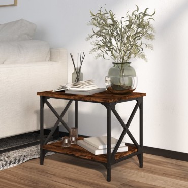 vidaXL Βοηθητικό Τραπέζι Καπνιστή Δρυς 55x38x45cm Επεξεργασμένο Ξύλο