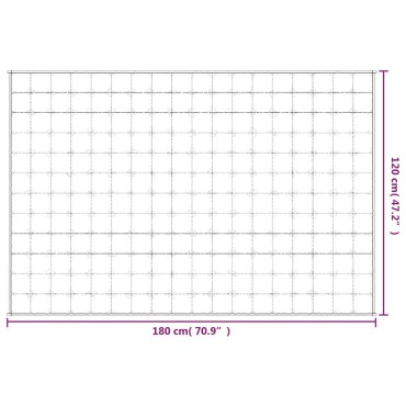 vidaXL Κουβέρτα Βαρύτητας Μπλε 120 x 180 εκ. 5 κ. Υφασμάτινη