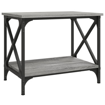vidaXL Βοηθητικό Τραπέζι Γκρι Sonoma 55x38x45cm Επεξεργασμένο Ξύλο