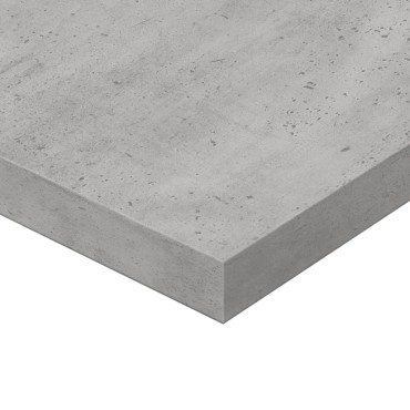 vidaXL Ράφια Βιβλιοθήκης 4 τεμ. Γκρι Σκυροδ. 80x20x1,5cm Επεξ. Ξύλο