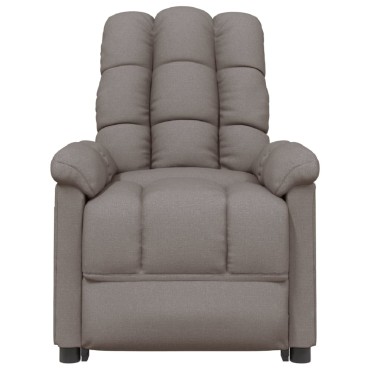 vidaXL Πολυθρόνα Ανακλινόμενη Taupe Υφασμάτινη 74x99x102cm 1 τεμ.