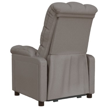 vidaXL Πολυθρόνα Ανακλινόμενη Taupe Υφασμάτινη 74x99x102cm 1 τεμ.