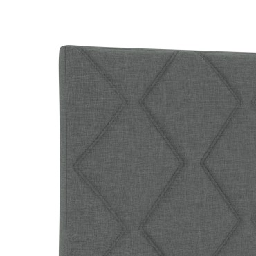 vidaXL Σκούρο Γκρι Κρεβάτι 160x200 εκ Fabric
