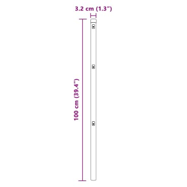 vidaXL Στήλες Φράχτη 26 τεμ Πράσινο 32 mm Γαλβανισμένο Χάλυβα