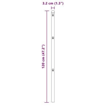 vidaXL Πό Posts 26 τεμάχια Πράσινο 32 mm Γαλβανισμένο Ατσάλι