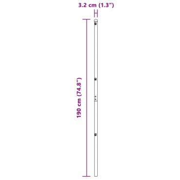 vidaXL Πόρτες Περιφράξεων 26 τεμάχια Πράσινο 32 mm Γαλβανισμένος Χάλυβας