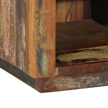 vidaXL Ράφι Παπουτσιών 110x35x40cm Μασίφ Ξύλο Ανακυκλωμένο