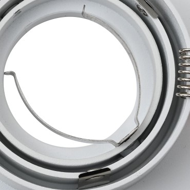 vidaXL Σποτ 6 τμχ. Λευκό 9 x 9 x 2 εκ. Αλουμίνιο