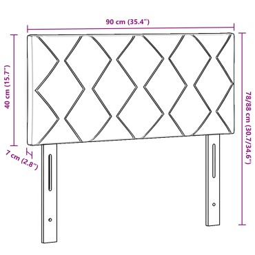 vidaXL Κεφαλάρι με Διαμάντια Ροζ Βελούδο 90x40x7cm 1 τεμ.