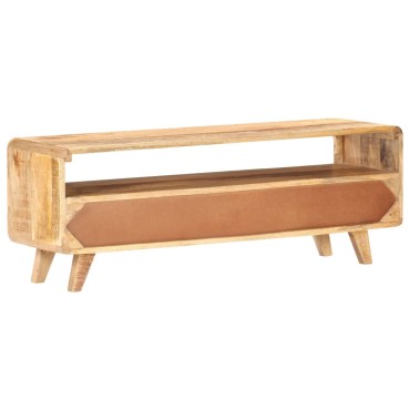 vidaXL Έπιπλο Τηλεόρασης 117x30x41cm Μασίφ Ακατέργαστο Ξύλο Μάνγκο