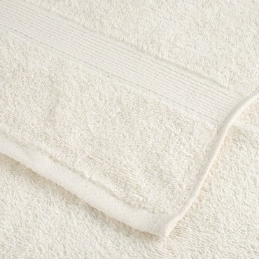 vidaXL Πετσέτες Μπάνιου Premium SOLUND 2 τεμ. Κρεμ 100x150 εκ. 600 γρ./μ²