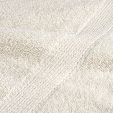 vidaXL Πετσέτες Μπάνιου Premium SOLUND 2 τεμ. Κρεμ 100x150 εκ. 600 γρ./μ²