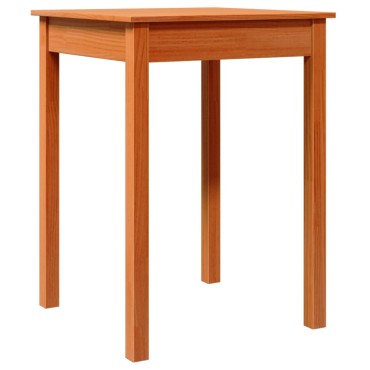 vidaXL Τραπεζαρία Καφέ Κεριού 55x55x75cm από Μασίφ Ξύλο Πεύκου 1 τεμ.