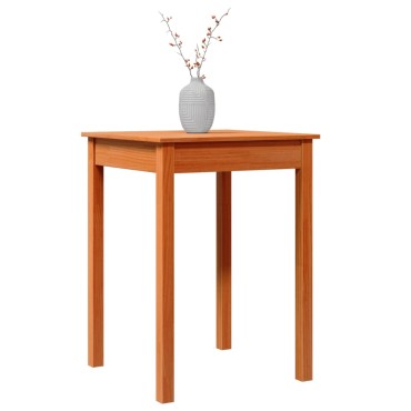 vidaXL Τραπεζαρία Καφέ Κεριού 55x55x75cm από Μασίφ Ξύλο Πεύκου 1 τεμ.