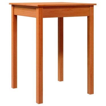 vidaXL Τραπεζαρία Καφέ Κεριού 55x55x75cm από Μασίφ Ξύλο Πεύκου 1 τεμ.