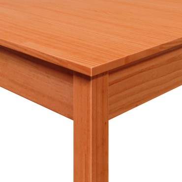 vidaXL Τραπεζαρία Καφέ Κεριού 55x55x75cm από Μασίφ Ξύλο Πεύκου 1 τεμ.