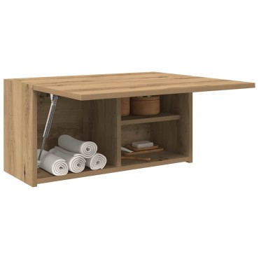 vidaXL Ντουλάπι τοίχου μπάνιου Artisan Oak Κατασκευασμένο ξύλο 60x25x30 cm 1 τεμ.