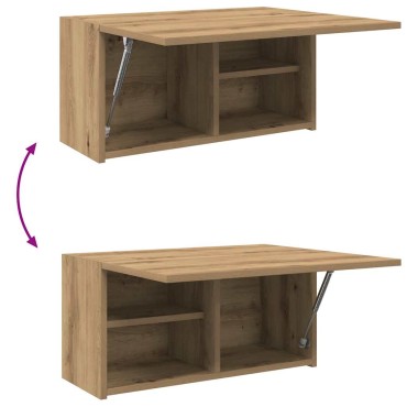 vidaXL Ντουλάπι τοίχου μπάνιου Artisan Oak Κατασκευασμένο ξύλο 60x25x30 cm 1 τεμ.