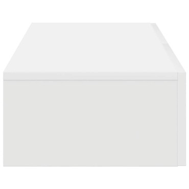 vidaXL Ράφι τοίχου με συρτάρια Λευκό 80x33x17cm Κατασκευασμένο ξύλο 1 τεμ.