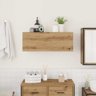vidaXL Ντουλάπι τοίχου μπάνιου Artisan Oak Κατασκευασμένο ξύλο 80x25x30 cm 1 τεμ.