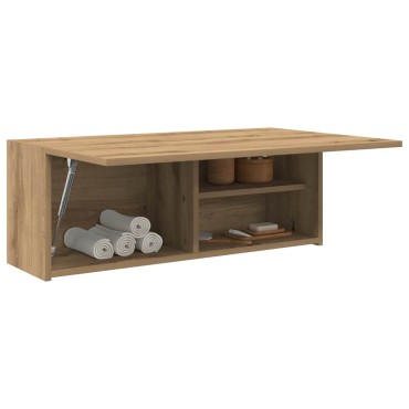 vidaXL Ντουλάπι τοίχου μπάνιου Artisan Oak Κατασκευασμένο ξύλο 80x25x30 cm 1 τεμ.
