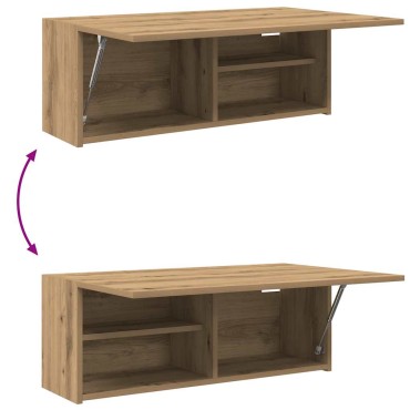 vidaXL Ντουλάπι τοίχου μπάνιου Artisan Oak Κατασκευασμένο ξύλο 80x25x30 cm 1 τεμ.