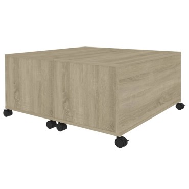 vidaXL Τραπεζάκι Σαλονιού Sonoma Δρυς 75x75x38cm από Μοριοσανίδα 1 τεμ.