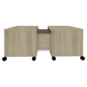 vidaXL Τραπεζάκι Σαλονιού Sonoma Δρυς 75x75x38cm από Μοριοσανίδα 1 τεμ.