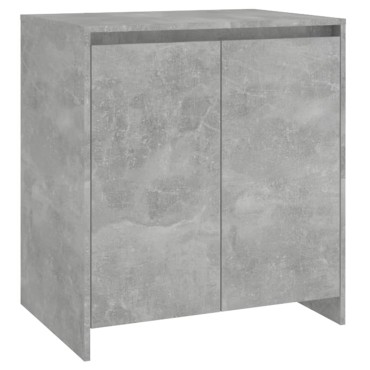 vidaXL Μπουφές Γκρι Σκυροδέματος 70x41x75cm Επεξεργασμένο Ξύλο 1 τεμ.