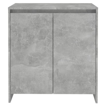 vidaXL Μπουφές Γκρι Σκυροδέματος 70x41x75cm Επεξεργασμένο Ξύλο 1 τεμ.