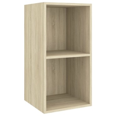 vidaXL Έπιπλο Τηλεόρασης Κρεμαστό Sonoma Δρυς 37x37x72cm Επεξ. Ξύλο