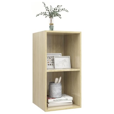 vidaXL Έπιπλο Τηλεόρασης Κρεμαστό Sonoma Δρυς 37x37x72cm Επεξ. Ξύλο