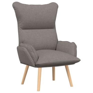 vidaXL Πολυθρόνα Taupe 69x74x93cm Ύφασμα και Κόντρα Πλακέ 1 τεμ.