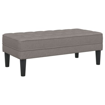 vidaXL παγκάκι Taupe 113x57x39cm ύφασμα