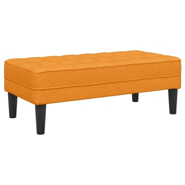 vidaXL Παγκάκι Σκούρο Κίτρινο 113x57x39cm Υφάσμα