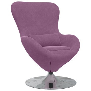 vidaXL Πολυθρόνα Αυγού Purple Velvet