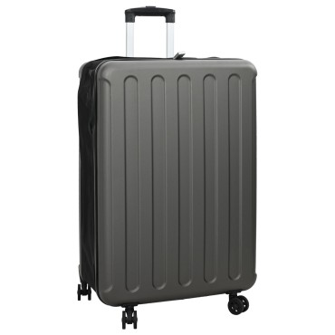 vidaXL Αναδιπλούμενη Βαλίτσα Σκληρού Πυρήνα 28'' Σκούρο Γκρι 50x30x76 εκ ABS