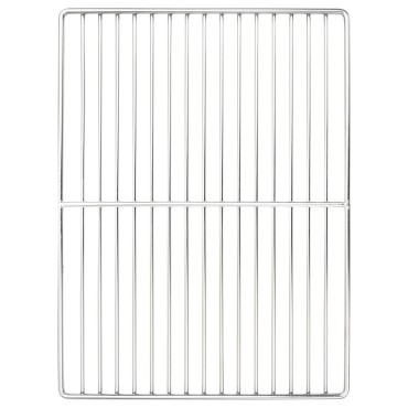 vidaXL Σχάρα ψησίματος 40 x 30 cm Ανοξείδωτο Ατσάλι Ασημί