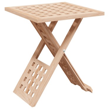 vidaXL Τραπεζάκι σαλονιού Πτυσσόμενο 33x33x40,5cm Μασίφ ξύλο καρυδιά 1 τεμ.