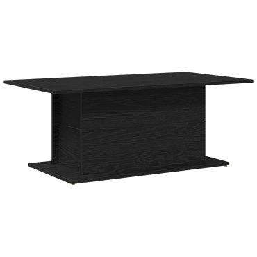 vidaXL Τραπεζάκι Σαλονιού Μαύρο Ραμμένο 102x55,5x40cm Επεξεργασμένο Ξύλο 1 τεμ.