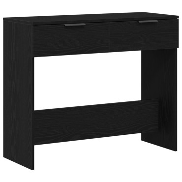 vidaXL Κονσόλα Μαύρη Δρυς 90x36x75cm Κατασκευασμένο ξύλο 1 τεμ.