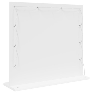 vidaXL Καθρέφτης τουαλέτας Ορθογώνιος Λευκό 60 x 55 x 18 εκ.