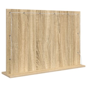 vidaXL Καθρέφτης Vanity Sonoma oak Επεξεργασμένο ξύλο, Γυαλί