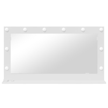 vidaXL καθρέφτης Vanity με LED Φώτα Λευκό 100x55x18 εκ.
