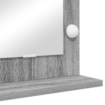 vidaXL Καθρέφτης τουαλέτας Γκρίζο Σονομα 100 x 55 x 18 εκ. Ορθογώνιος