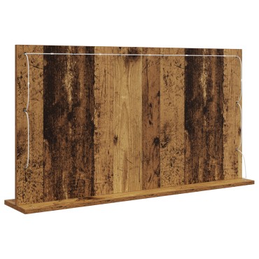 vidaXL Καθρέφτης Vanity Παλιό ξύλο Ξύλο και Γυαλί 100 x 55 x 18 εκ