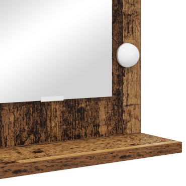 vidaXL καθρέφτης vanity Παλιό ξύλο Ξύλο 60 x 45 x 18 εκ. Καθρέφτης
