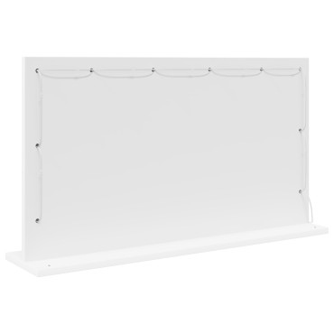 vidaXL Καθρέφτης Τουαλέτας με LED Φώτα Λευκό 80x45x18 εκ